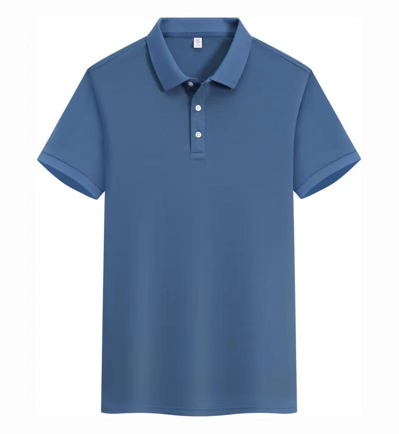 LY-3200冰丝氨纶纯色翻领POLO